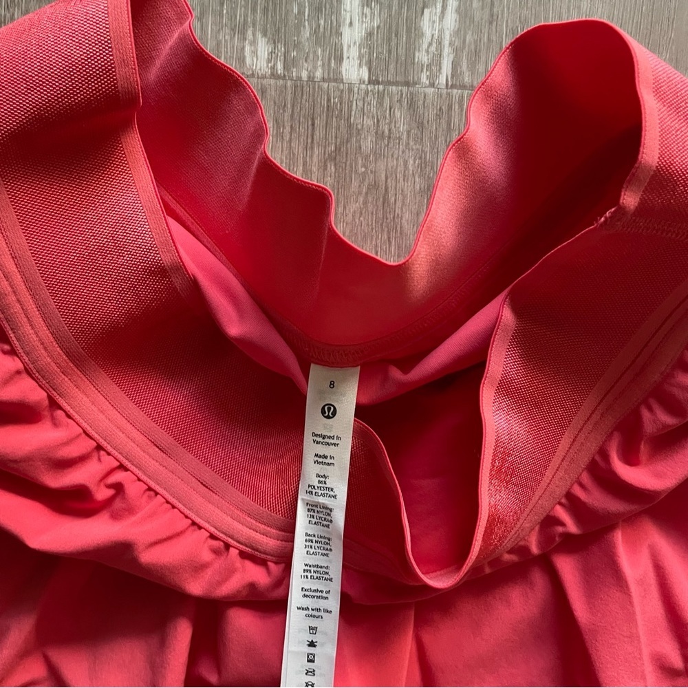 Lululemon Court Rival High-Rise Skirt LONG - Pale Raspberry - Picture 3 of 5